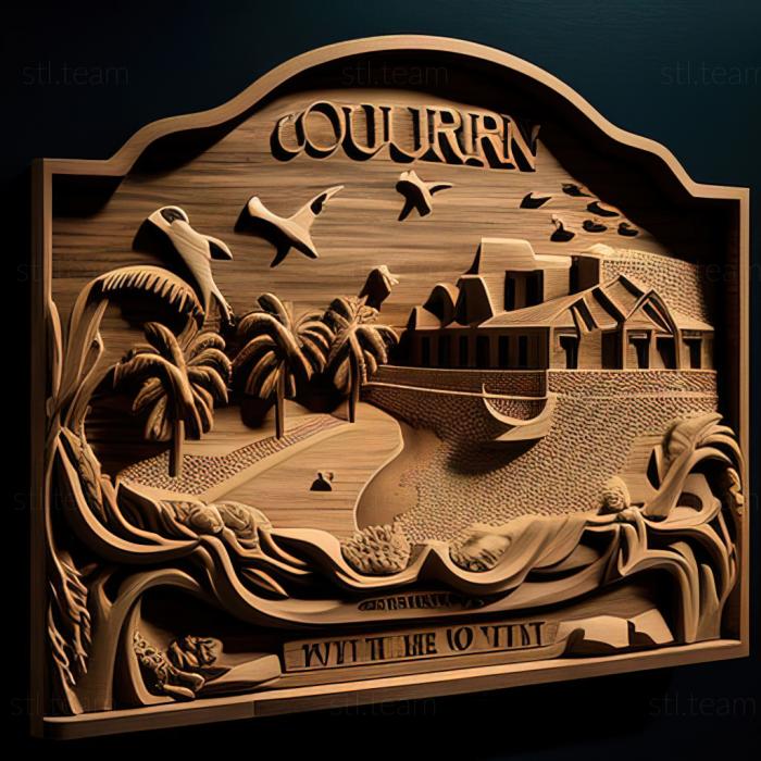 3D model Coburn Town Turks and Caicos Islands (STL)